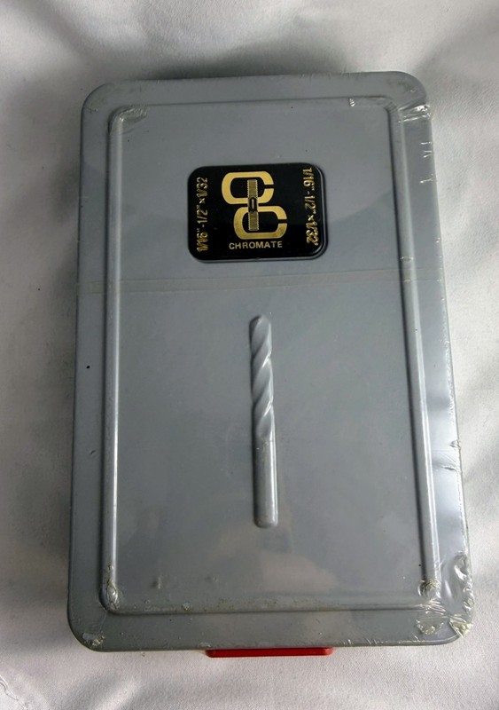 NEW SEALED 15 Drill Bit Index Set / Case Chromate CIC 200 1/6" to 1/2" By 32nds