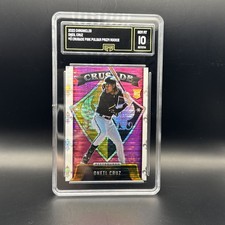2022 Panini Chronicles - Oneil Cruz #3 Pink Pulsar Prizm (RC) GMA Gem Mint 10