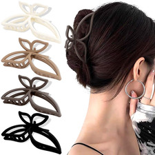 Hair Clip, 4Pcs Butterfly Claw Clips, Non Slip Cute Hair Clips for Women Girls,