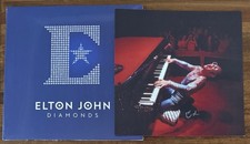 ELTON JOHN SIGNED PIANO ALBUM PHOTOGRAPH CARD & DIAMONDS VINYL LP PSA DNA COA