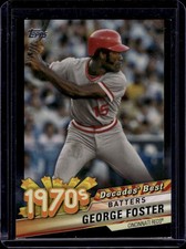 George Foster 2020 Topps Decades' Best Black /299 Cincinnati Reds #DB-49