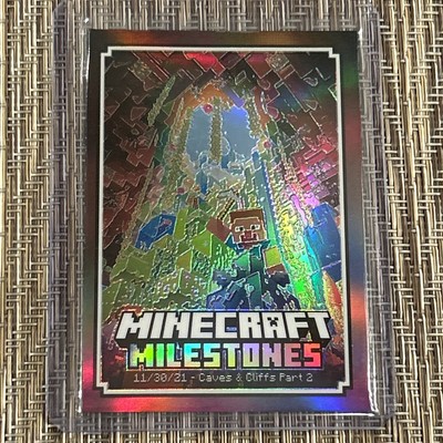2024 Panini Minecraft #11 Milestones 11/30/21 Caves & Cliffs Part