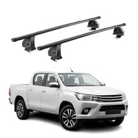Stahl DachträGer FüR Toyota Hilux Viii 2015-2026 4TüR TÜV 75 Kg 2Tlg Schwarz