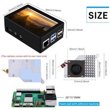 Official Pi 5 Active Cooler 3.5" TFT LCD Display