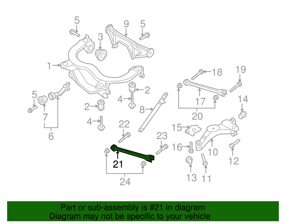 Brazo de control inferior original Audi 1J0-505-323-N Foto 2 de 2