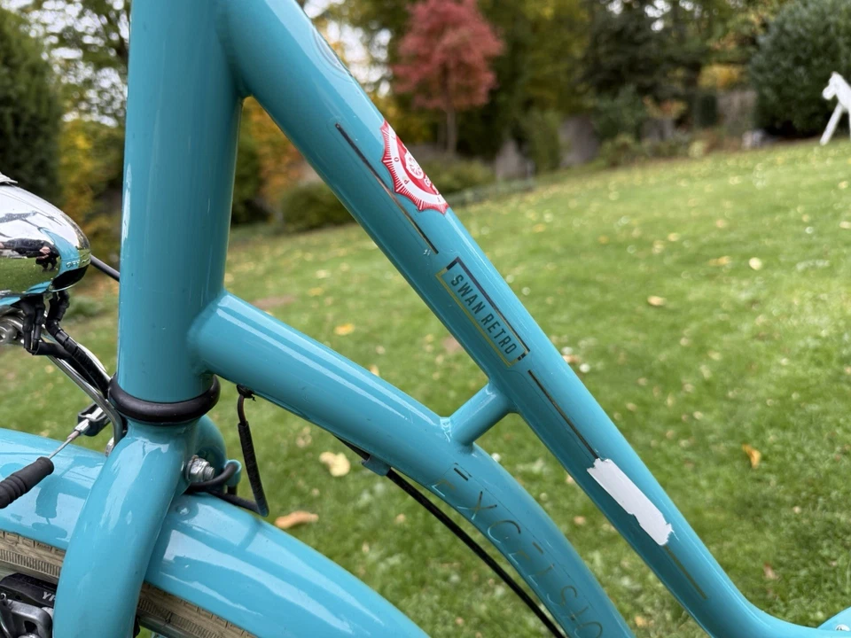 Holland Fahrrad türkis mit Korb ,  verkehrstüchtig - Bild 2 von 4