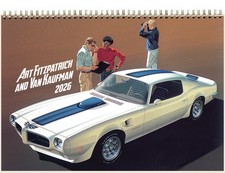 2026 Wall Calendar (12pg) Vintage Classic Car Ads by Fitzpatrick & Kaufman