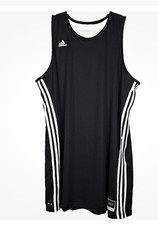 Adidas 3-Stripes Climalite Tank Dress Plus Size 3XL Black White Athleisure Sport