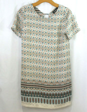 Lulus Womens Multicolor Floral Short Sleeve Mini Dress S