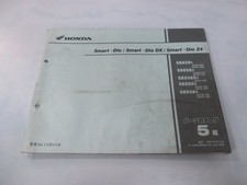 Honda Smart Dio, Smart Dio DX, Smart Dio Z4 Parts List, 5th Edition, Genuine...