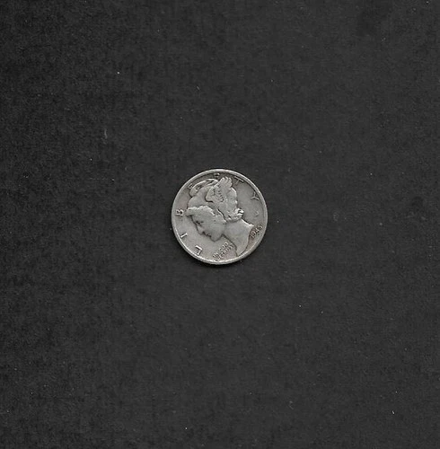1945 Liberty Silver Dime, No Mint Mark, Good/Very Good Condition, All Legible