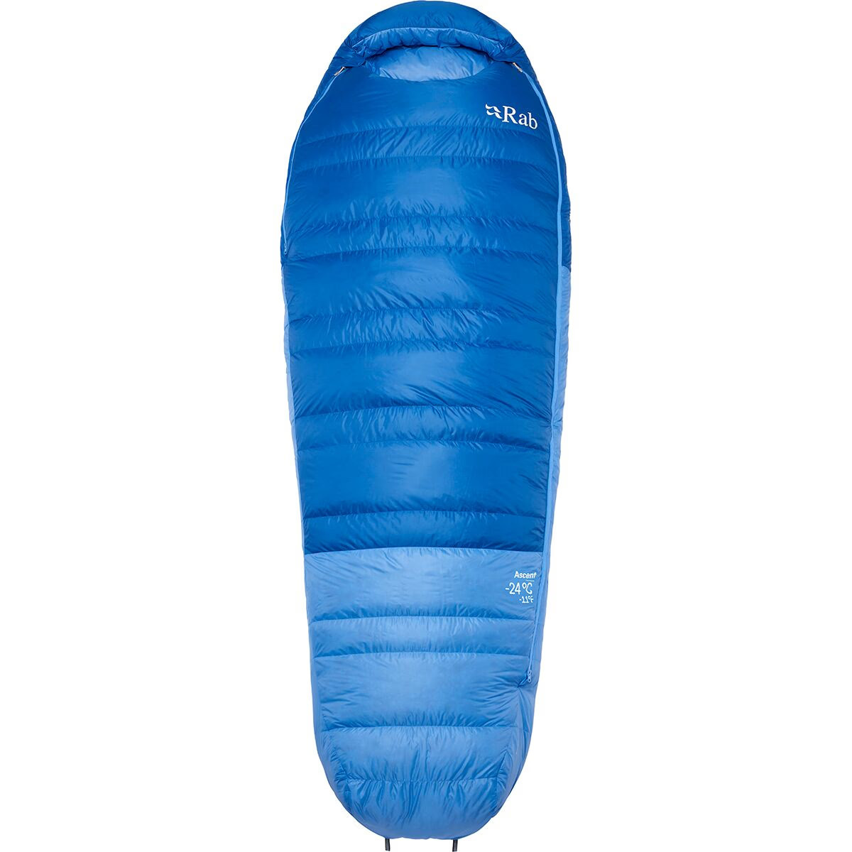 Rab Ascent Sleeping Bag: -11F Down - Women's Dark Bluebird/Bluebird, Reg/Left Zi