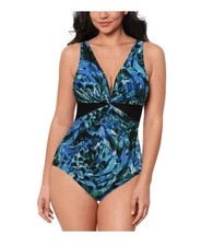 Miradonna Miraclesuit Women's Swimsuit Blue Sze 16 A1