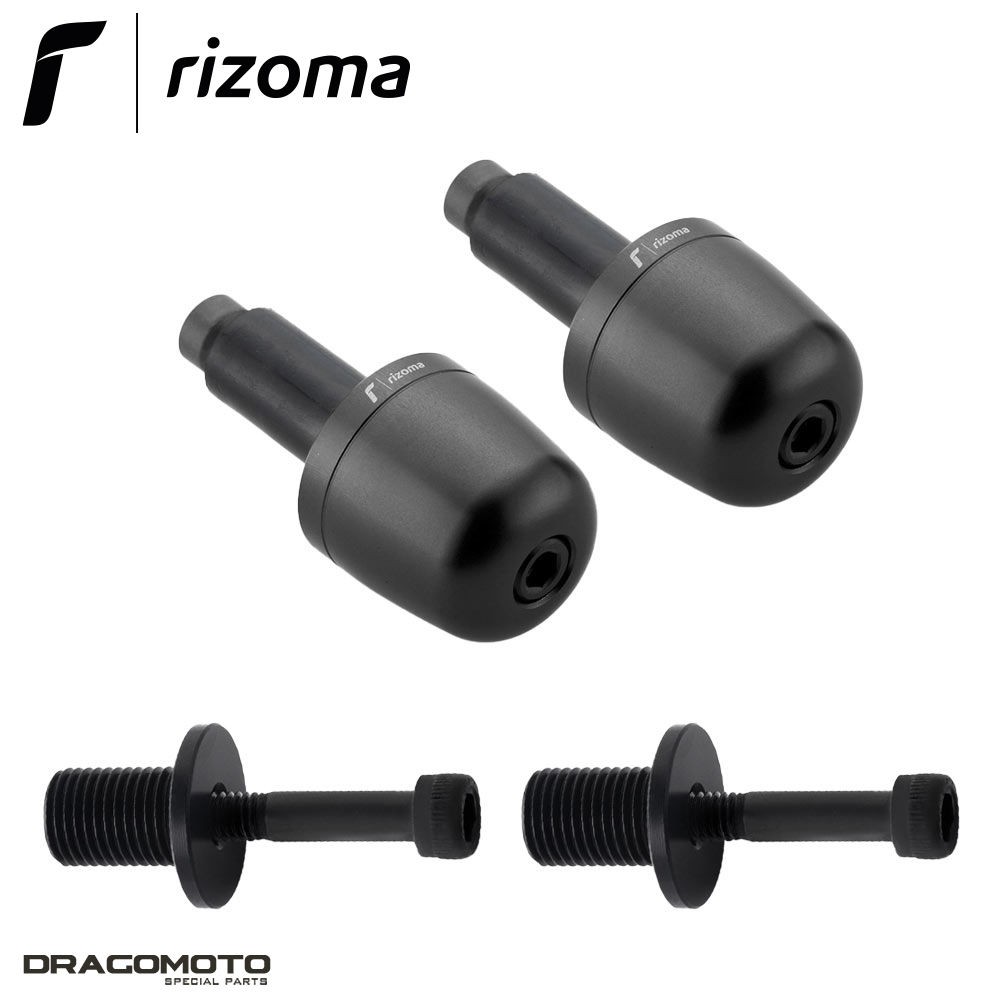 Embouts de barre Rizoma MA302B anti-vibration en aluminium pour Suzuki GSX-R 1000