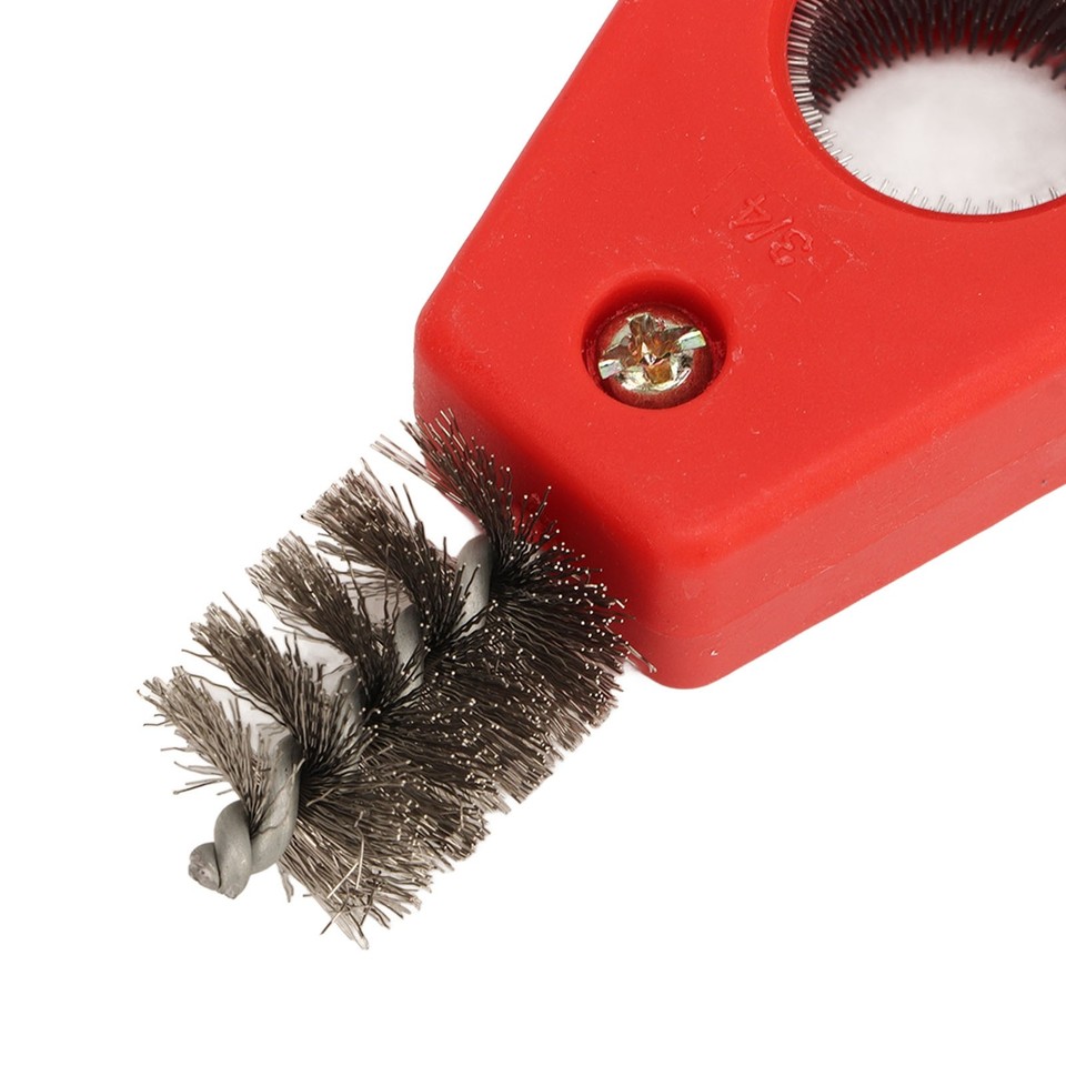 Red Color Copper Pipe Cleaner Reamer With Pipe Cleaning Brush Copper ...