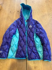 Gerry Girls M 10/12 Down Quilted Puffer Jacket Hooded, 650 Fillpower, Packable