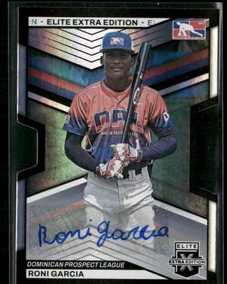 RONI GARCIA 2023 Panini Elite Extra Edition Die-Cut Auto /399 #174