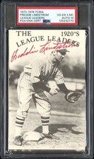 1973-78 TCMA League Leaders Freddie Lindstrom PSA 4 (MC) DNA 10 AUTO POP 1 Total