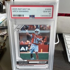 2025 Panini Instant NIL ARCH MANNING - PSA 10 # AMA SHORT PRINT 1/2302