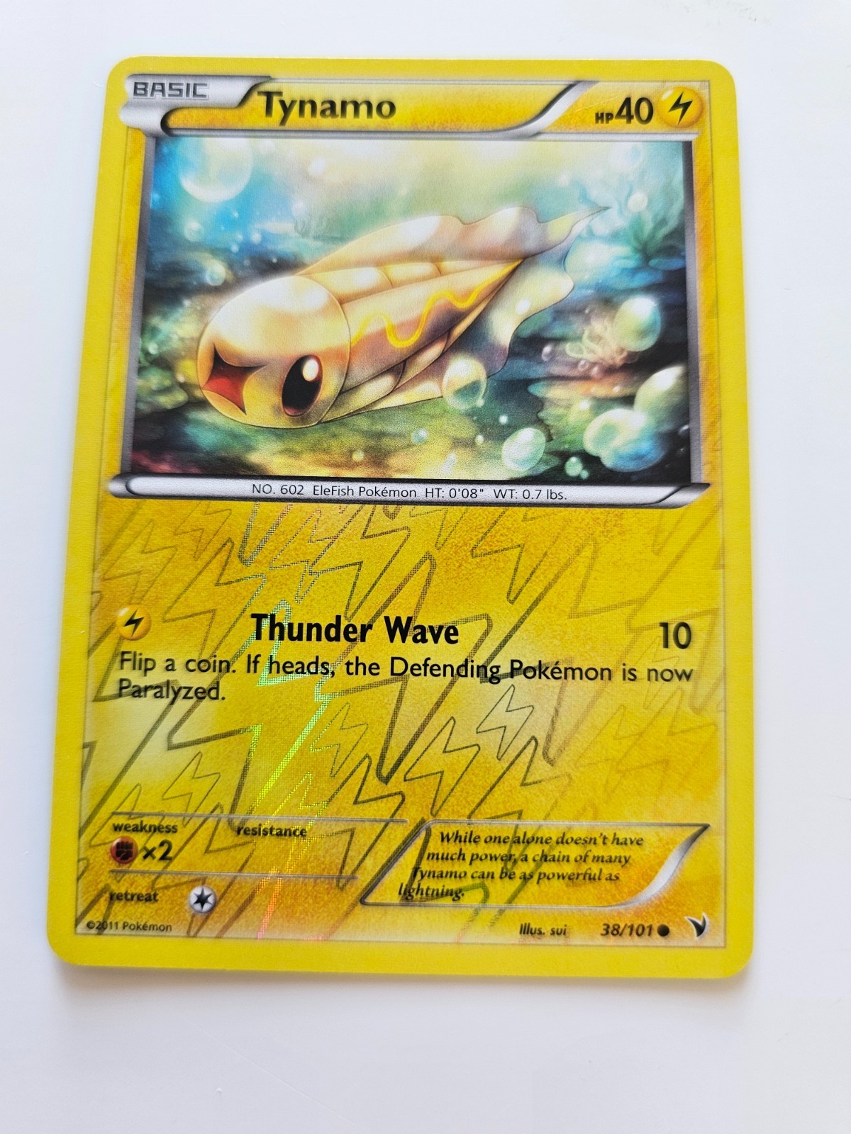 Pokemon Tynamo Reverse Holo Black & White Noble Victories 38/101 NM