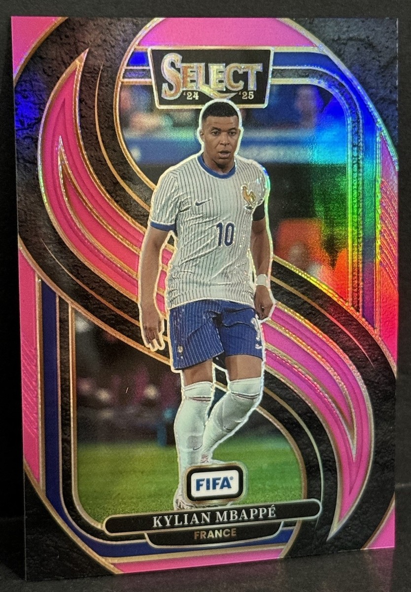 2024-25 Panini Select FIFA France Kylian Mbappe Mezzanine Pink