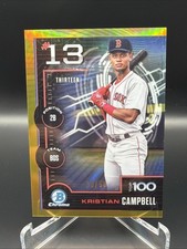 2025 Bowman - Bowman Scouts Top 100 Chrome Kristian Campbell #BTP-13 Gold /50