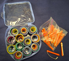 Lot of 70 Vintage Plastic Hair Nesting Rollers Perm Curlers Mixed Sizes