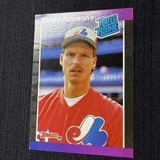 1989 Donruss - Randy Johnson #42 Rated Rookie Montreal Expos *Denotes on Back