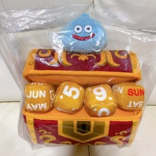 Square Enix Dragon Quest Slime ＆ Treasure Box Plush Perpetual Calendar Japan.