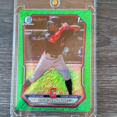    2026 Bowman Chrome DAURI FERNANDEZ 1st Green Grass Refractor /99  Guardians