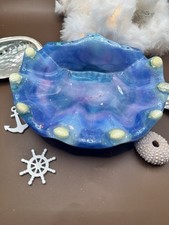 Seifenschale Muschel Groß NEU Resin Handmade mit Glitzer Marmoriert 