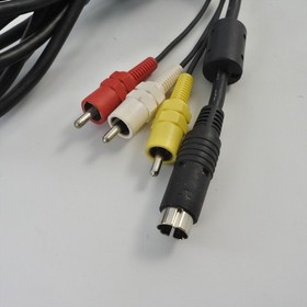 Stereo AV Cable (RCA) For Sega Saturn HSS-0106 Official Boxed JAPAN Game 0359