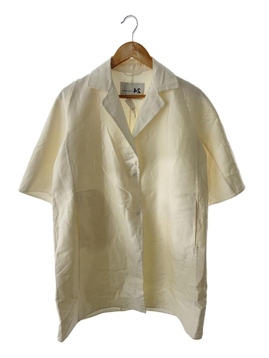 ALTRA Manzoni 24 altro cappotto manica corta 38 cotone bianco 21PM221 COS