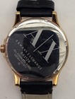 Armani Exchange Watch Men's Gold Black Dial Black Leather Strap AX2129 RARE — photo 4