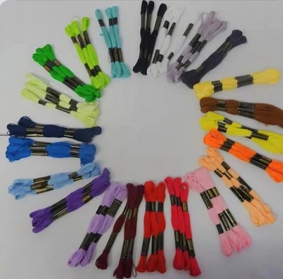 Embroidery thread Trebla x 6 pack 8 metre mercerised 100% cotton - Cross stitch - Image 1 of 3