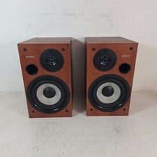Sony Bookshelf Speakers SS-WS2D 4 Ohm Hi-Fi Stereo Passive Speaker Pair Wood