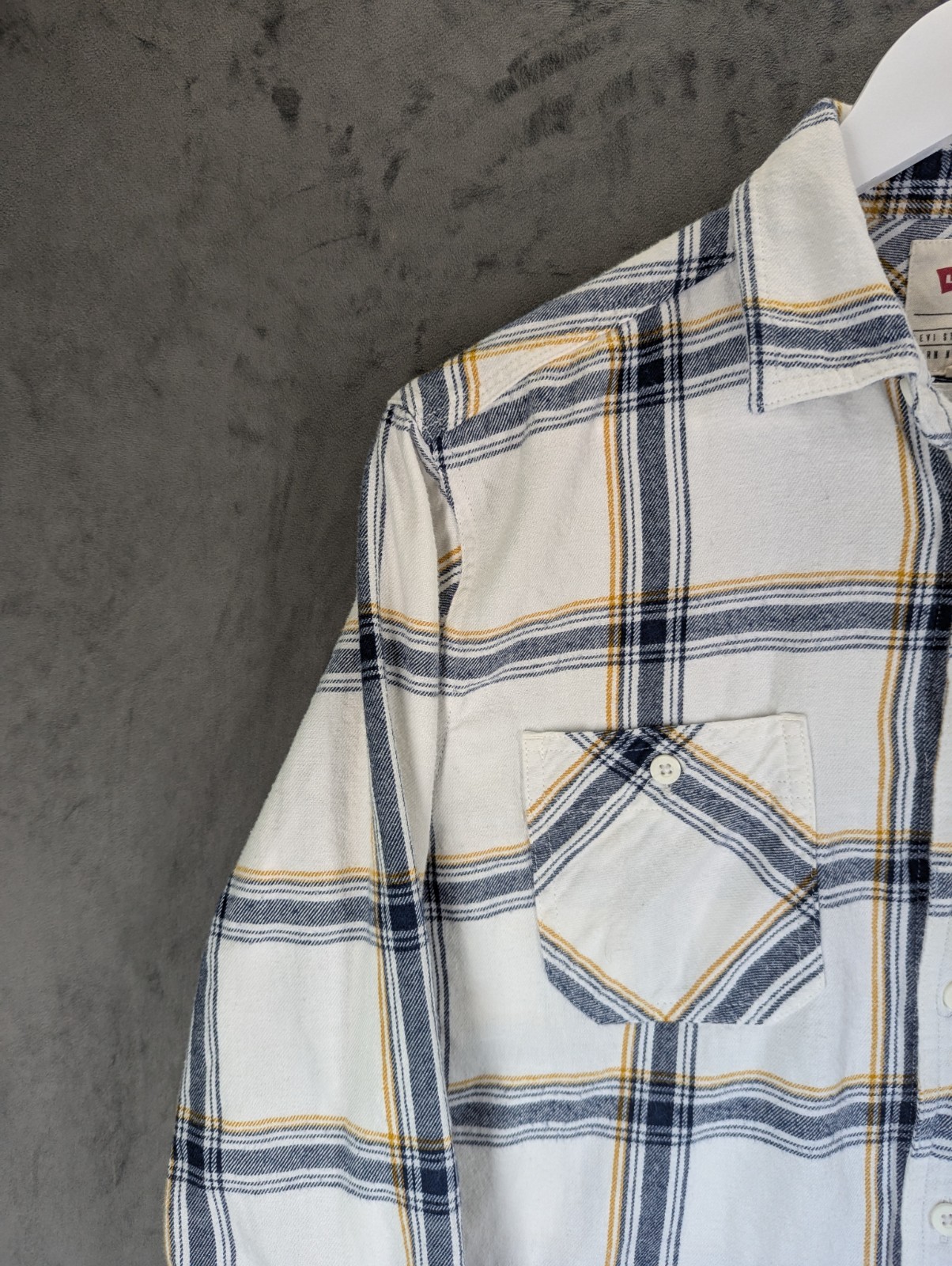 Levi's Flannel Shirt Men's Size Small Casual Button Up Plaid Long Sleeve Classic image 6