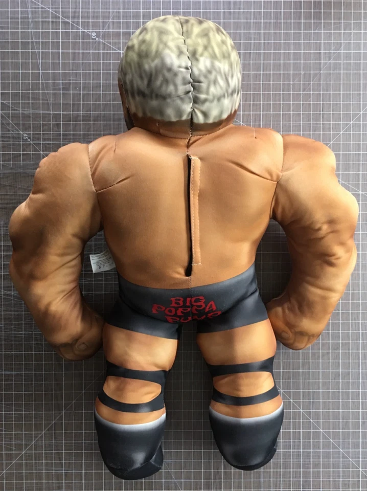 WCW Big Poppa Pump Scott Steiner Talking Plush Bashin' Brawlers 21" 1998 Testado - Imagem 2 de 4