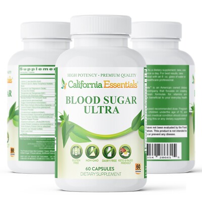 Blood Sugar Vitamin 180 Caps Diabetic Support Healthy Weight Management