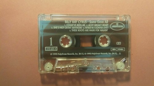 Billy Ray Cyrus, Some Gave All Cassette Tape album (Polygram, 1992) - Picture 3 of 3