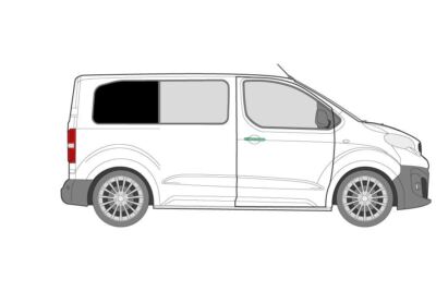 Citroen Dispatch Right Rear Side Blackout Curtain 2016 On SWB