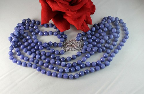 Camrose & Kross Jackie Kennedy JBK Blue Sodalite Necklace CAT RESCUE