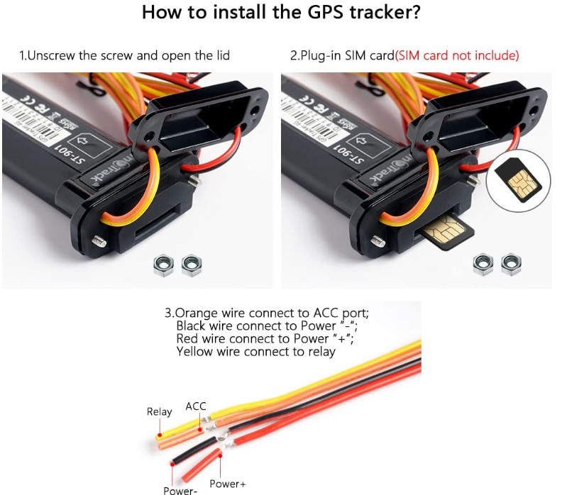 Real-Time Live Waterproof GPS Tracker - Mini Car Locator - No Monthly Fees