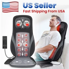 Snailax Shiatsu Back Massager with Heat -Deep Kneading Massage Chair Pad