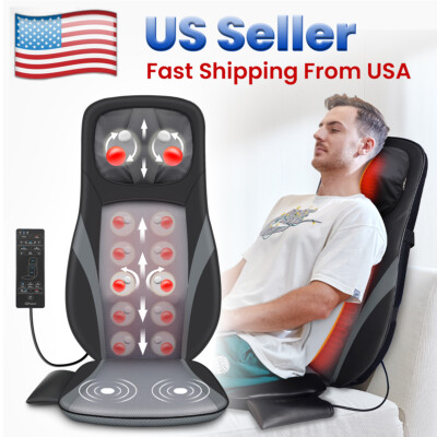 Snailax Shiatsu Back Massager with Heat -Deep Kneading