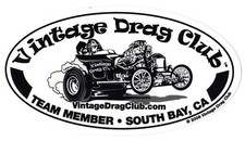 Drag Racing Nhra Sticker Vintage Drag Club Altered 8 Oval Nostalgia Racing