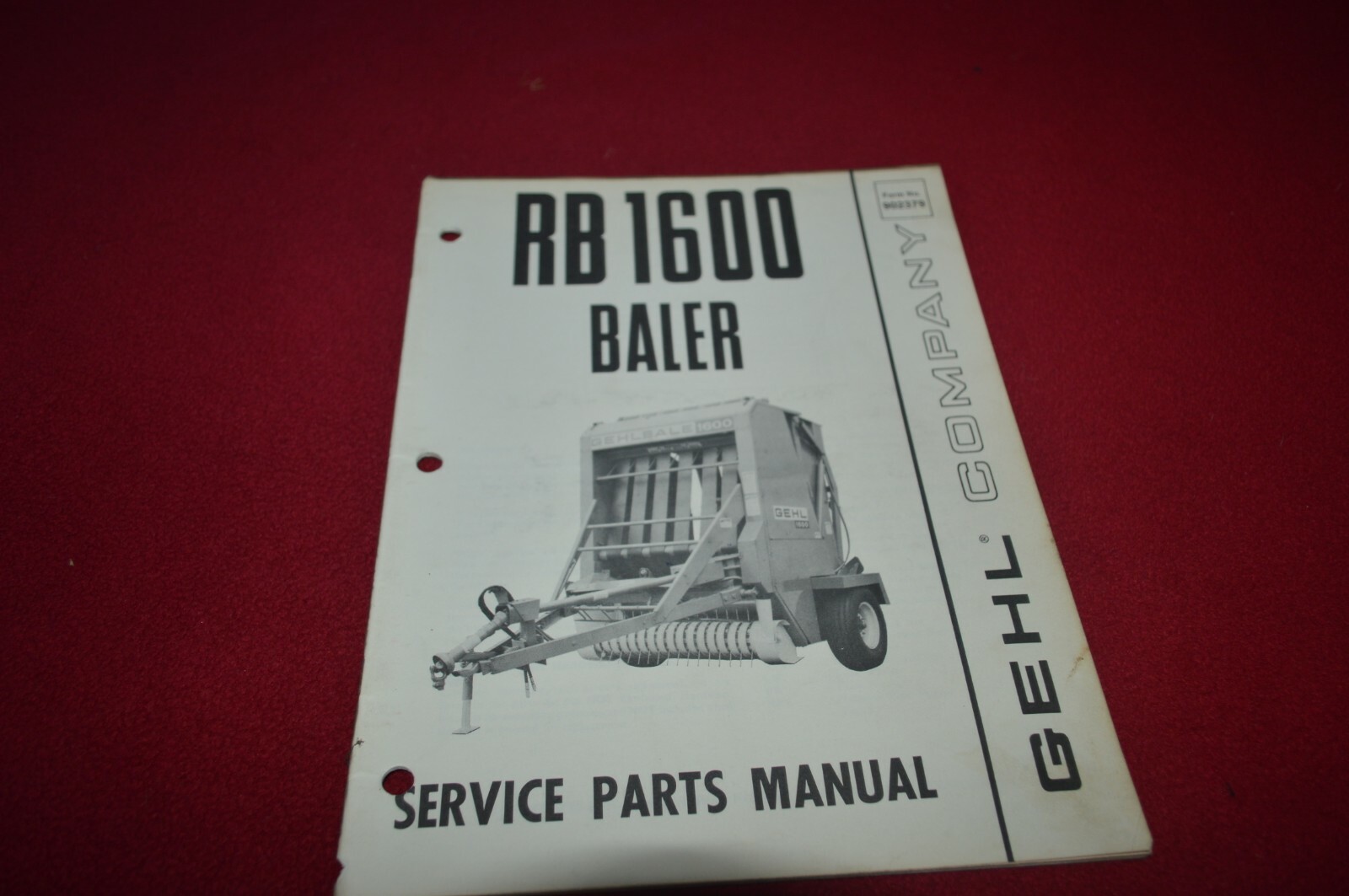 Gehl 1600 Round Baler Dealers Parts Book CDIL eBay