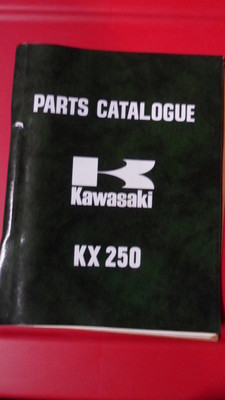 Kawasaki Factory Motorcycle Parts List Catalog Manual 1974 KX250