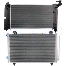 Radiator & AC Condenser Cooling Kit For 2003-2004 Toyota Matrix Corolla 1.8L