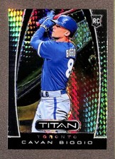 2019 Panini Titan Hyper Prizm #21 Cavan Biggio Toronto Blue Jays Rookie /299